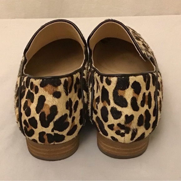 Clark’s 6 Pure Viola Loafers Animal Print Leopard Calf Hair Leather Women’s Shoe - Picture 5 of 10